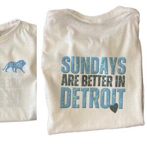 detroit lions white tshirt